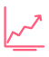 Icon showing progress increase on a chart